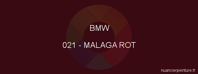 Peinture Bmw 021 Malaga Rot