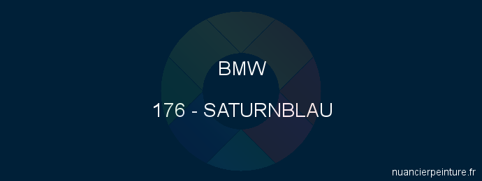 Peinture Bmw 176 Saturnblau