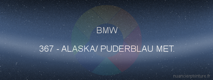 Peinture Bmw 367 Alaska/ Puderblau Met.