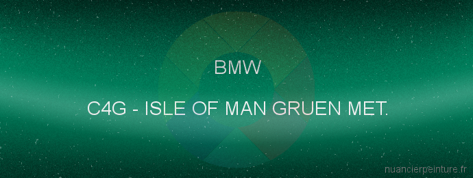 Peinture Bmw C4G Isle Of Man Gruen Met.