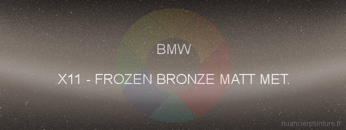 Peinture Bmw X11 Frozen Bronze Matt Met.