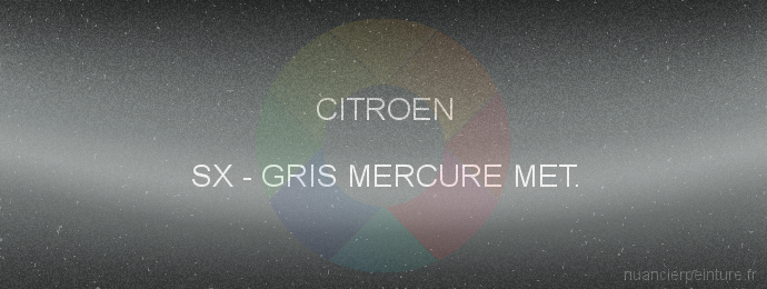 Peinture Citroen SX Gris Mercure Met.