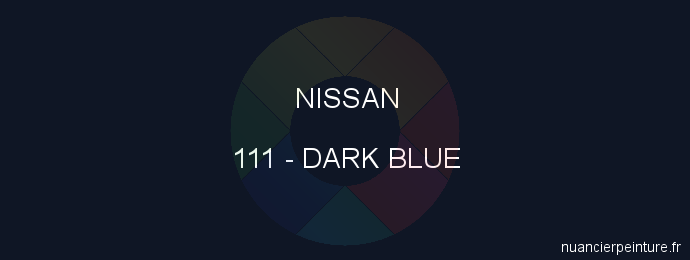 Peinture Nissan 111 Dark Blue