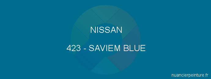 Peinture Nissan 423 Saviem Blue