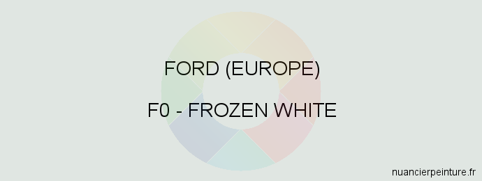 Peinture Ford (europe) F0 Frozen White