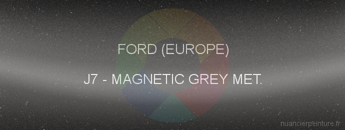 Peinture Ford (europe) J7 Magnetic Grey Met.