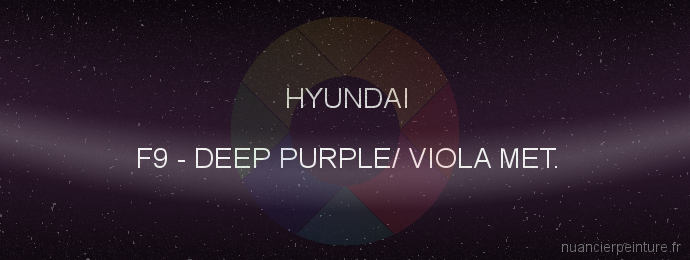 Peinture Hyundai F9 Deep Purple/ Viola Met.