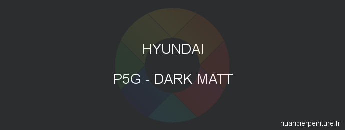 Peinture Hyundai P5G Dark Matt