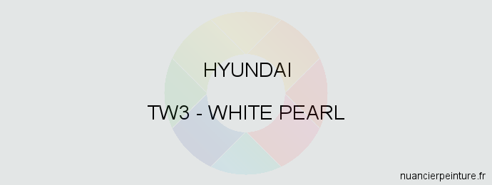 Peinture Hyundai TW3 White Pearl