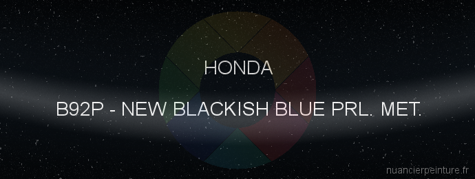 Peinture Honda B92P New Blackish Blue Prl. Met.