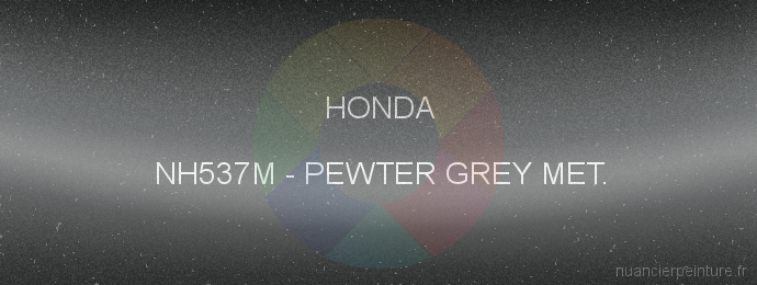 Peinture Honda NH537M Pewter Grey Met.