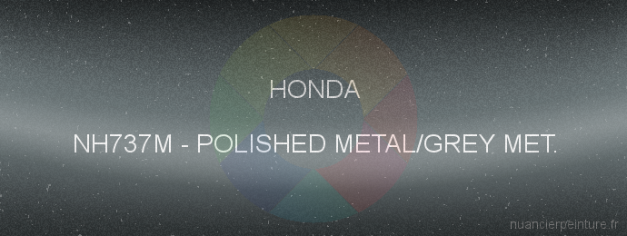 Peinture Honda NH737M Polished Metal/grey Met.