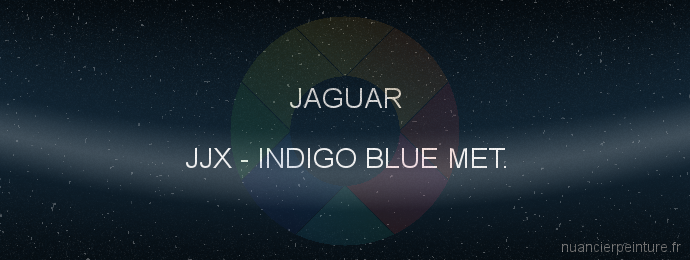 Peinture Jaguar JJX Indigo Blue Met.