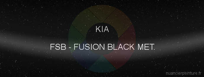 Peinture Kia FSB Fusion Black Met.