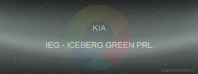 Peinture Kia IEG Iceberg Green Prl.