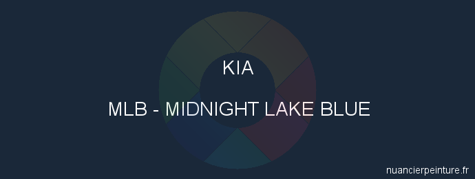 Peinture Kia MLB Midnight Lake Blue