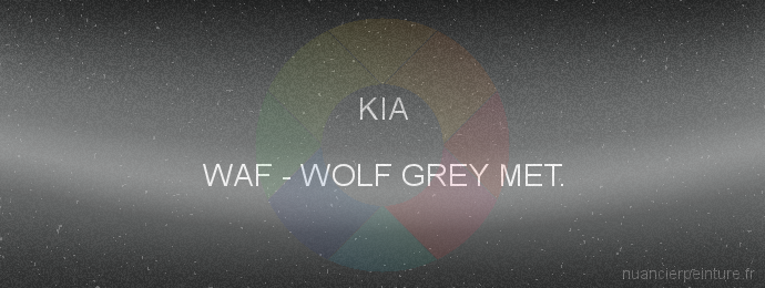 Peinture Kia WAF Wolf Grey Met.