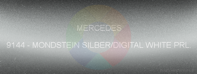 Peinture Mercedes 9144 Mondstein Silber/digital White Prl.