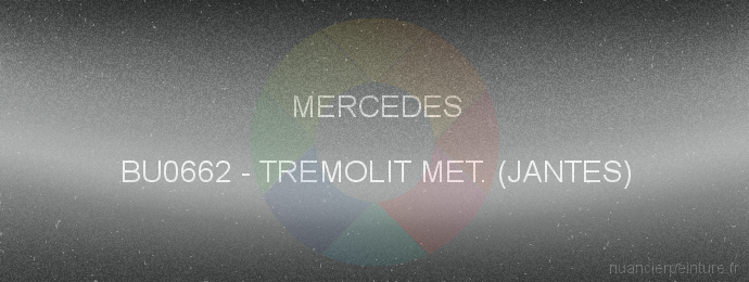 Peinture Mercedes BU0662 Tremolit Met. (jantes)