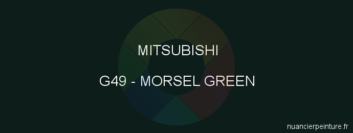 Peinture Mitsubishi G49 Morsel Green