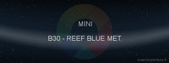 Peinture Mini B30 Reef Blue Met.