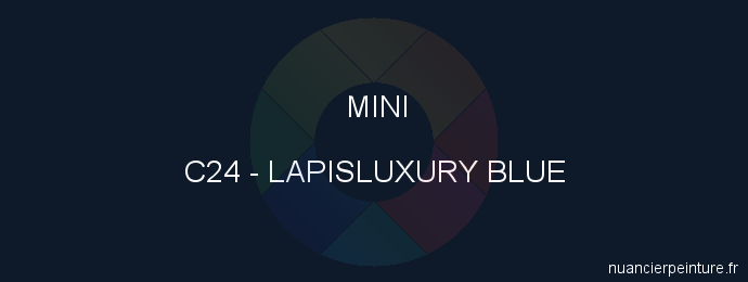 Peinture Mini C24 Lapisluxury Blue