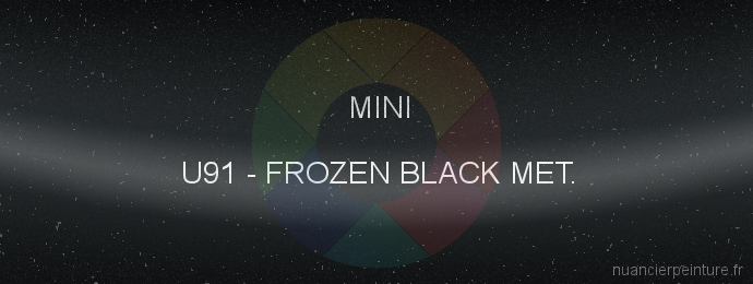 Peinture Mini U91 Frozen Black Met.