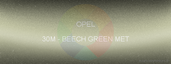 Peinture Opel 30M Beech Green Met