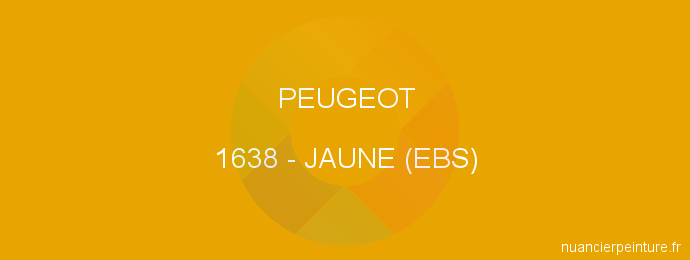 Peinture Peugeot 1638 Jaune (ebs)