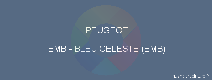 Peinture Peugeot EMB Bleu Celeste (emb)