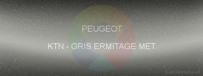 Peinture Peugeot KTN Gris Ermitage Met.