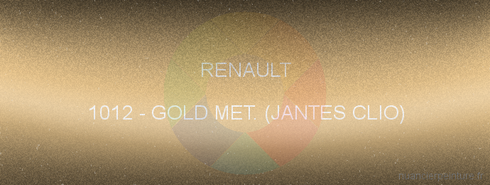 Peinture Renault 1012 Gold Met. (jantes Clio)