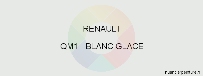 Peinture Renault QM1 Blanc Glace