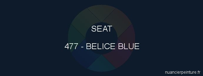 Peinture Seat 477 Belice Blue