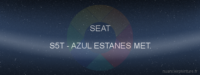 Peinture Seat S5T Azul Estanes Met.