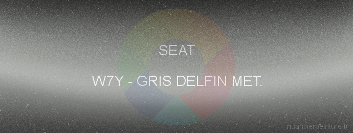 Peinture Seat W7Y Gris Delfin Met.