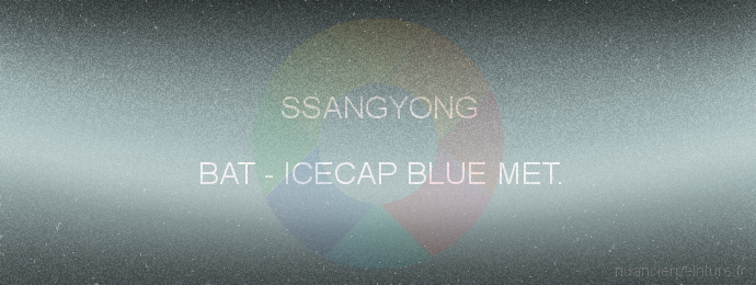 Peinture Ssangyong BAT Icecap Blue Met.