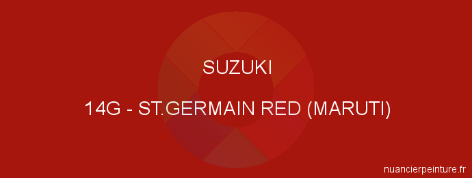 Peinture Suzuki 14G St.germain Red (maruti)