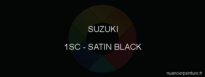 Peinture Suzuki 1SC Satin Black