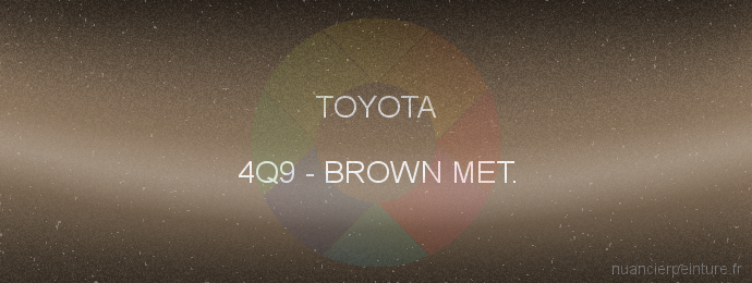 Peinture Toyota 4Q9 Brown Met.