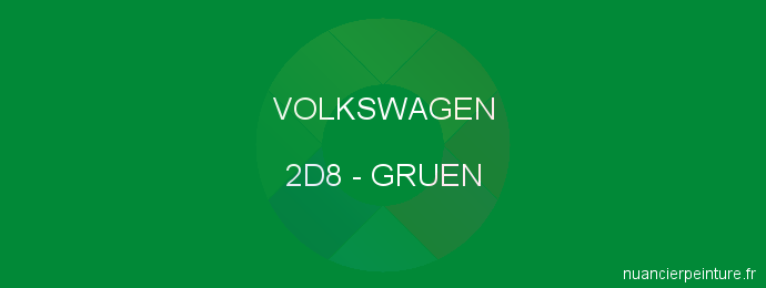 Peinture Volkswagen 2D8 Gruen