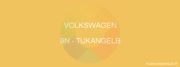 Peinture Volkswagen 9N Tukangelb