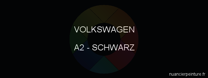 Peinture Volkswagen A2 Schwarz