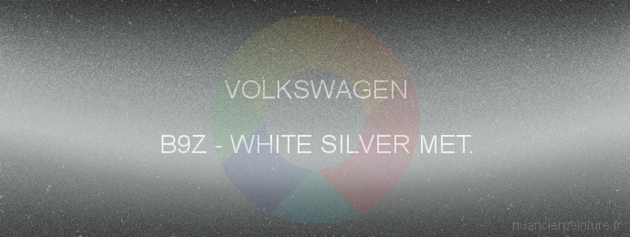 Peinture Volkswagen B9Z White Silver Met.