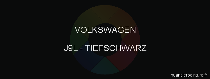 Peinture Volkswagen J9L Tiefschwarz