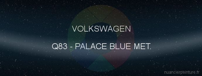 Peinture Volkswagen Q83 Palace Blue Met.