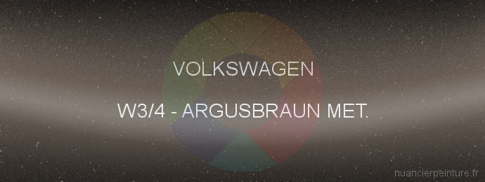 Peinture Volkswagen W3/4 Argusbraun Met.