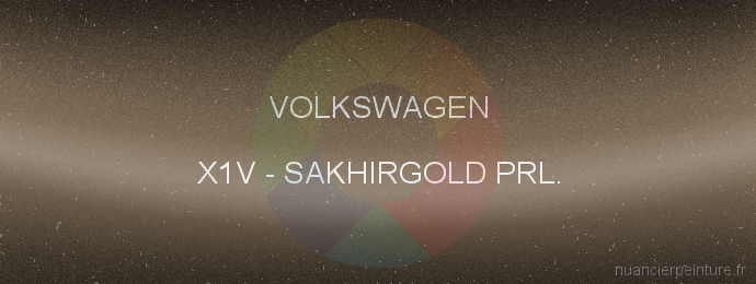 Peinture Volkswagen X1V Sakhirgold Prl.