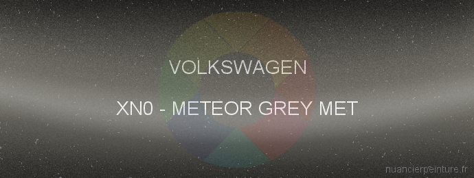 Peinture Volkswagen XN0 Meteor Grey Met