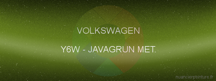 Peinture Volkswagen Y6W Javagrun Met.